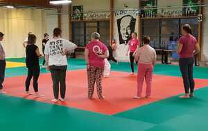 Mercredi 22 octobre rose 2025 Séance de Taïso- self défense pour la ligue contre le cancer