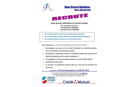 Service civique à l'USV