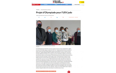 Le club dans la NR du 12 janvier