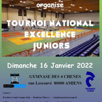 Tournoi national excellence juniors d'Amiens